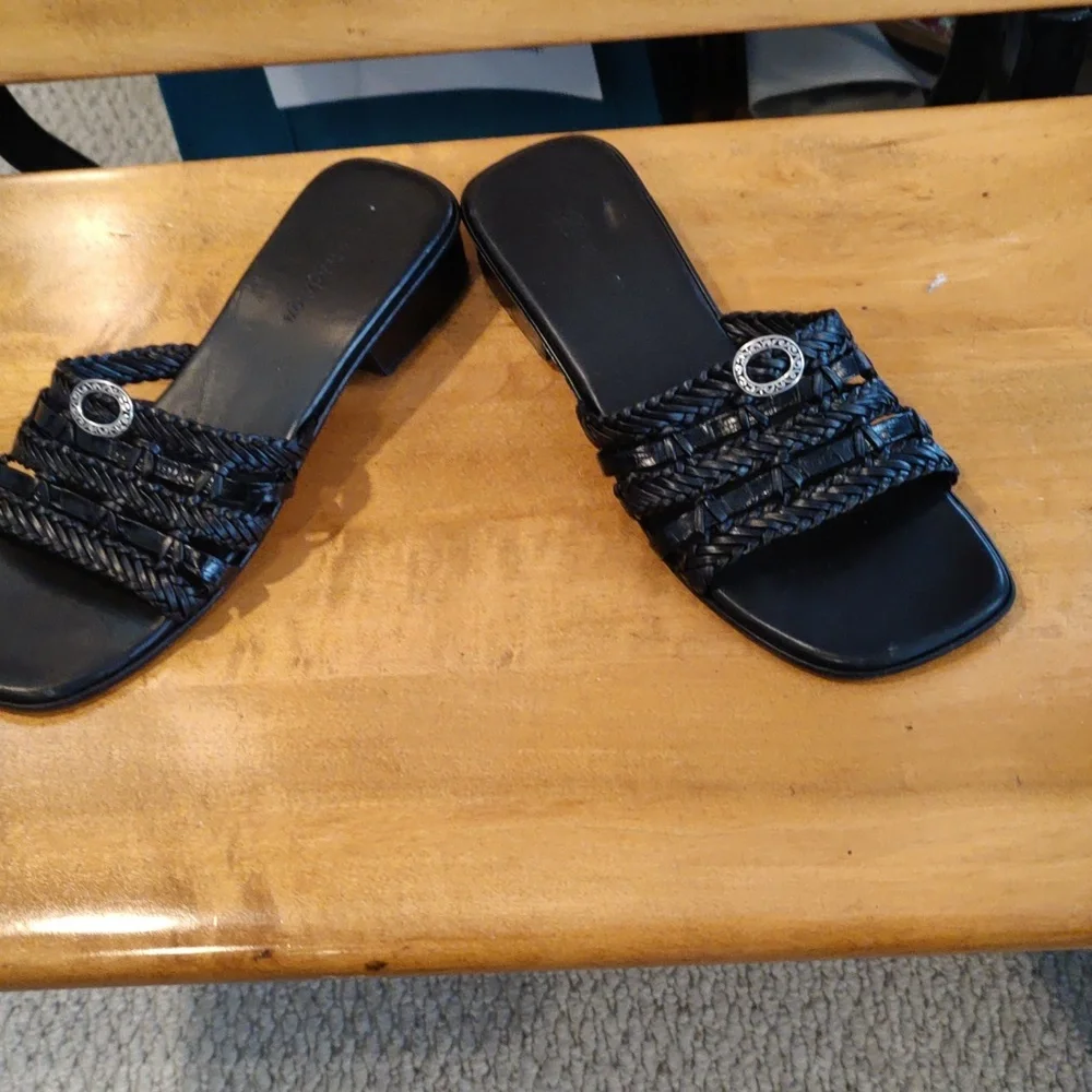 Brighton black sandals size 7 made in Brazil - Picture 4 of 12